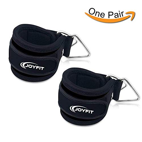 Product Cover JoyFit - Ankle Straps with Pad and Ring for Cable Machine, Gym, Legs, Butt, Glute Exercises for Men and Women