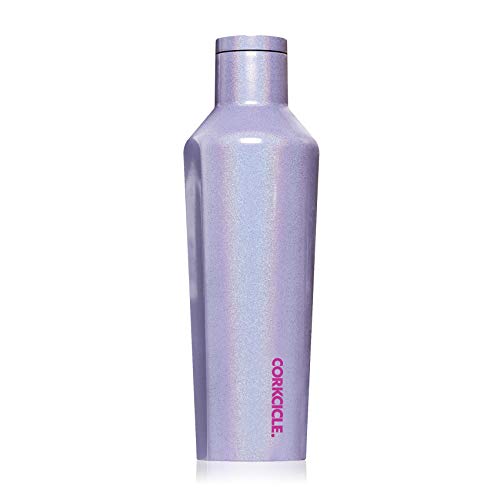 Product Cover Corkcicle 16oz Canteen Classic Collection - Water Bottle & Thermos - Triple Insulated Shatterproof Stainless Steel, Sparkle Pixie Dust
