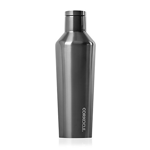 Product Cover Corkcicle 25oz Canteen Classic Collection - Water Bottle & Thermos - Triple Insulated Shatterproof Stainless Steel, Gunmetal