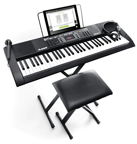 Product Cover Alesis Melody 61 MKII | 61 Key Portable Keyboard with Built In Speakers, Headphones, Microphone, Piano Stand, Music Rest and Stool