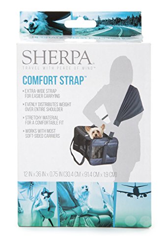 Product Cover Sherpa Travel Pet Carrier Accessory, Comfort Strap, Black