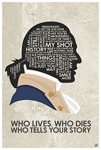 Product Cover Hamilton 'WHO Lives, WHO Dies WHO Tells Your Story Word Art Print Poster (12