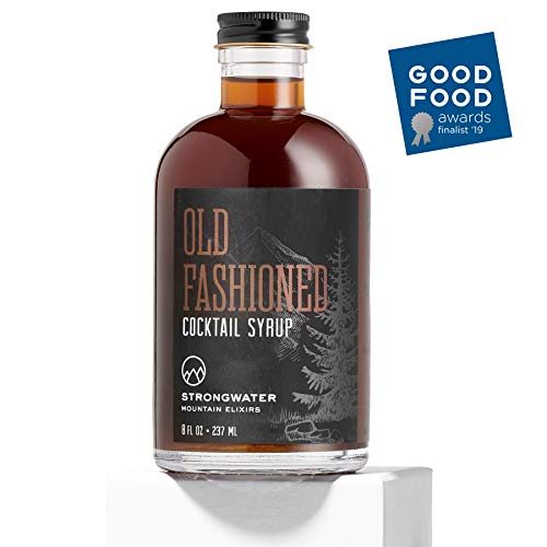 Product Cover Strongwater - Old Fashioned Cocktail Syrup Drink Mixer | Bitters Blend with Organic Demerara Sugar | 8 oz