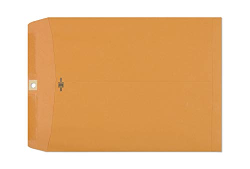 Product Cover Clasp Envelopes - 10x13 Inch Brown Kraft Catalog Envelopes with Clasp Closure & Gummed Seal - 28lb Heavyweight Paper Envelopes for Home, Office, Business, Legal or School 30 Pack 10x13, Brown Kraft