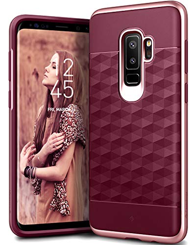 Product Cover Caseology Parallax for Galaxy S9 Plus Case (2018) - Award Winning Design - Burgundy/Rose Gold