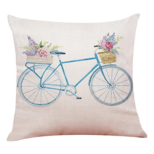 Product Cover Lavany Pillow Cases, Pillow Covers Floral Words Printed Pillowcases Cushion Home Car Sofa Decorative (F)