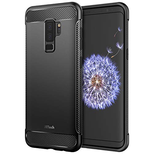 Product Cover JETech Case for Samsung Galaxy S9 Plus, Protective Cover with Shock-Absorption and Carbon Fiber Design, Black