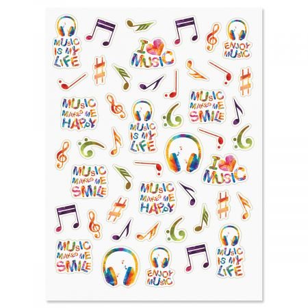 Product Cover CURRENT Music Stickers - 94 Stickers on Two 8-1/2