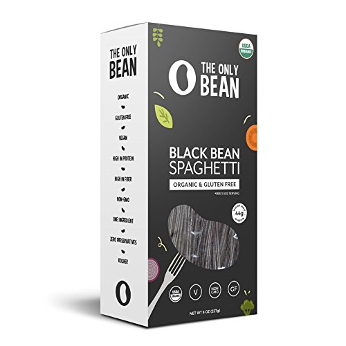 Product Cover The Only Bean - Organic Black Bean Spaghetti Pasta, Gluten Free Noodles (8oz) (1 Pack)