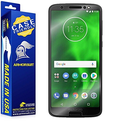 Product Cover ArmorSuit MilitaryShield [Case Friendly] Screen Protector for Motorola Moto G6 - Anti-Bubble HD Clear Film