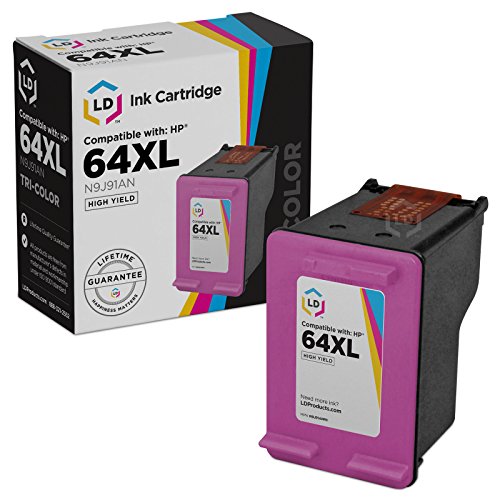 Product Cover LD Remanufactured Ink Cartridge Replacement for HP 64XL N9J91AN High Yield (Tri Color)