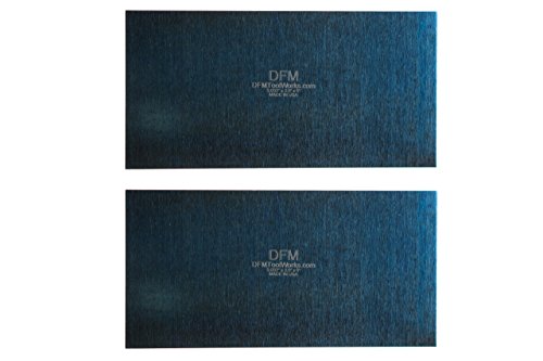 Product Cover DFM Tool Works Blue Cabinet Scraper Rectangle Sets- MADE IN USA - Multiple Sizes (2, 0.032