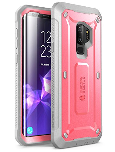 Product Cover SUPCASE Unicorn Beetle Pro Series Case Designed for Samsung Galaxy S9+ Plus, with Built-In Screen Protector Full-body Rugged Holster Case for Galaxy S9+ Plus (2018 Release) (Pink)