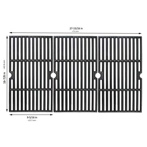 Product Cover BBQMall Cast Iron Grill Cooking Grate Fit for Charbroil 463420508, 463420509, 463420511, 463436213, 463436214, 463436215, 463440109, 463441312, 463441514, 463461613 Gas Grills