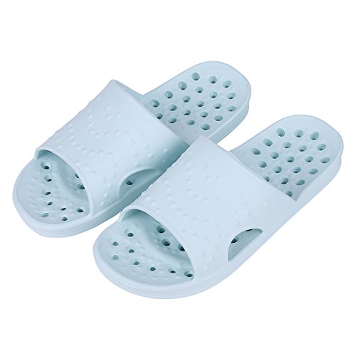 Product Cover Shower Sandal Slippers Quick Drying Bathroom Slippers Gym Slippers Soft Sole Open Toe House Slippers, Blue, 7.5-9 Women / 6-7.5 Men
