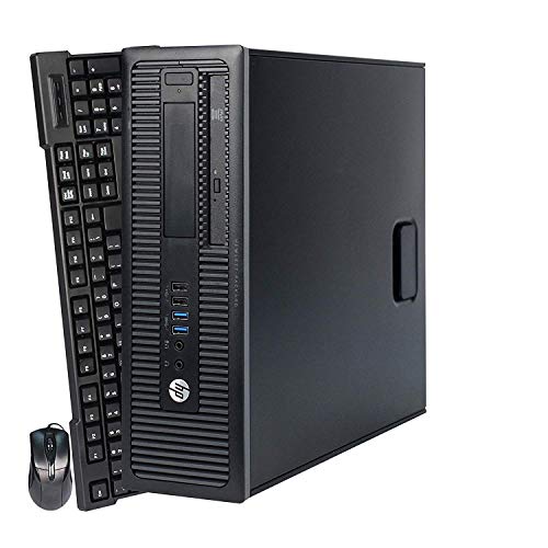 Product Cover HP EliteDesk 800G1 Small Form Desktop Computer Tower PC (Intel Quad Core i5-4570, 16GB Ram, 240GB Solid State Drive, WiFi and HDMI Adapters) Win 10 Pro (Renewed) (800G1 HDMI)