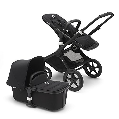 Product Cover Bugaboo Fox Complete Full-Size Stroller, Black - Fully-Loaded Foldable Stroller with Advanced Suspension and All-Terrain Wheels