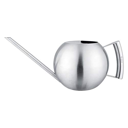 Product Cover Fdit High Capacity Watering Can Stainless Steel Watering Pot Brushed Finish Design for Garden Plants Houseplant (1000ml) (Sold by Socialme)