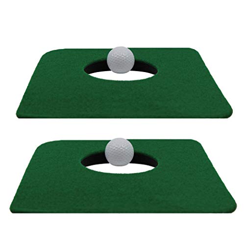Product Cover Upstreet Putting Mat for Indoor Golf Cup - Includes Two Indoor Putt Mats and Two Training Balls
