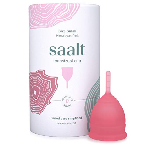 Product Cover Saalt Menstrual Cup - Premium Design - Most Comfortable Period Cup - #1 Active Cup - Wear for 12 Hours - Soft, Flexible, Reusable Medical-Grade Silicone - Made in USA