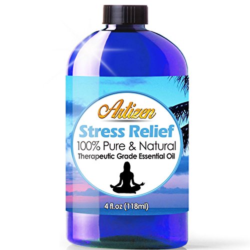 Product Cover Artizen Stress Relief Blend Essential Oil (100% PURE & NATURAL - UNDILUTED) Therapeutic Grade - Huge 4oz Bottle - Perfect for Aromatherapy, Relaxation, Skin Therapy & More!