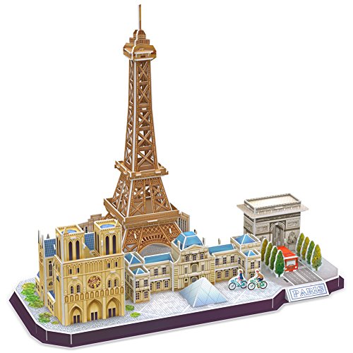 Product Cover CubicFun 3D French Paris Cityline Architecture Building Model Kits Collection Toys Gifts for Adults and Child, MC254h