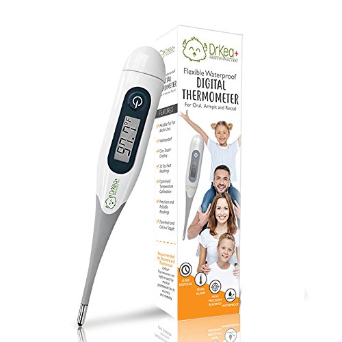 Product Cover Baby Digital Thermometer for Fever - Fast 10 Sec Digital Thermometer for Oral, Rectal, Underarm Temperature - Clinical Thermometer for Adults, Kids, Infant