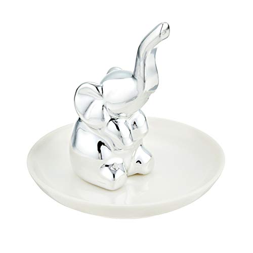 Product Cover HOME SMILE Silver Elephant Ring Holder for Jewelry,Engagement Wedding Christmas Birthday Gifts