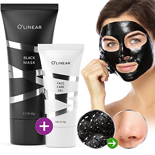 Product Cover Black Charcoal Mask Blackhead Remover - Face Peel Off Mask With Natural Activated Organic Bamboo Charcoal - Deep Cleansing Pore Blackhead Removal - Purifying Face Mask & Face Care Gel for Women & Men