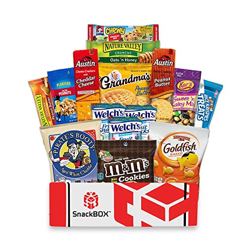 Product Cover Care Package for College Students, Military, Halloween, Finals, Birthday, Office Snacks and Back to School with Chips, Cookies and Candy (15 Count) From SnackBOX