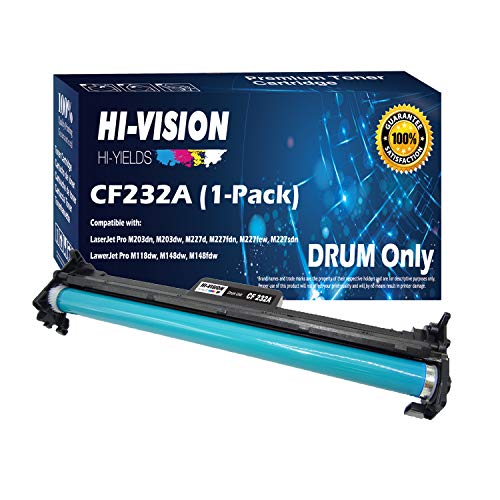 Product Cover HI-VISION HI-YIELDS Compatible Drum Unit Replacement CF232A 32A 23,000 Pages for HP Laserjet Pro M203dn M203dw M227d M227fdn M227fdw M227sdn (Black, 1-Pack)