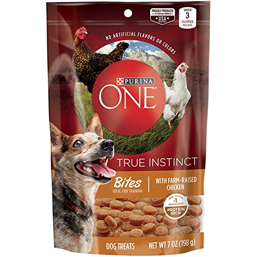 Product Cover Purina One True Instinct Bites with Farm-Raised Chicken Dog Treats (1-Bag) (NET WT 7 OZ)