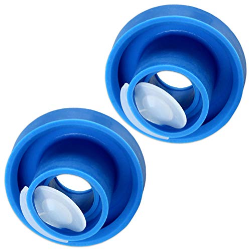 Product Cover 2PK of Splash-Free Caps for 48mm Screw Top or Snap on Crown Tops (will need to remove the white ring inside thecap) works with Water Dispensers with PROBES or 3/5 Gallon Bottles