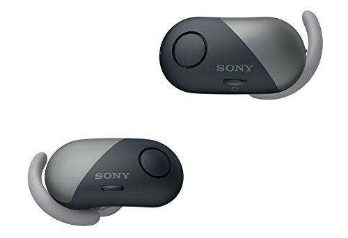 Product Cover Sony WF-SP700N/L True Wireless Splash-Proof Noise-Cancelling Earbuds with Built-In Microphone (Black)