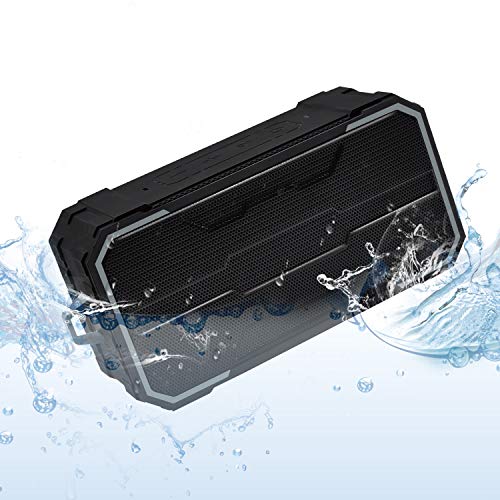 Product Cover Zosam Portable Bluetooth Speaker, IPX6 Waterproof Wireless Speaker with 10W HD Stereo Sound, Rich Bass, 10H Playtime, Built-in Mic and AUX/SD Input for Shower, Pool, Outdoor, Travel
