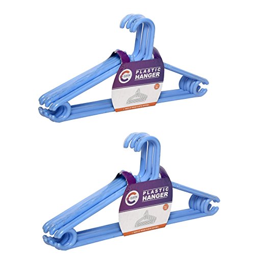 Product Cover Clastik Plastic Clothes Hanger (Blue) -Set of 12 Pieces
