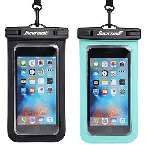 Product Cover Hiearcool Universal Waterproof Case,Waterproof Phone Pouch for iPhone 11 Pro Max XS Max XR X 8 7 6S Plus Samsung Galaxy s10/s9 Google Pixel 2 HTC Up to 7.0