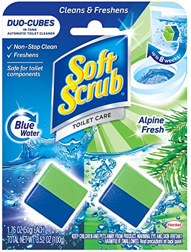 Product Cover Soft Scrub In-Tank Toilet Cleaner Duo-Cubes, Alpine Fresh, 2 Count