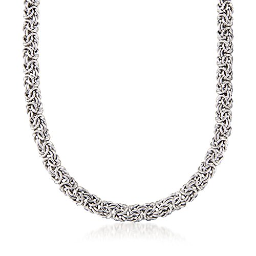Product Cover Ross-Simons Sterling Silver Classic Byzantine Necklace