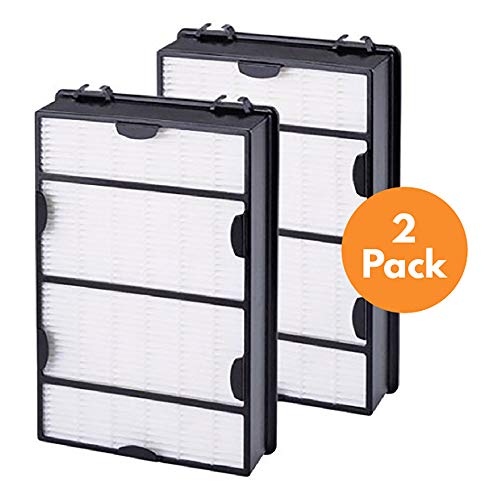 Product Cover True HEPA Replacement Filter Compatible with Holmes HAPF600 (B Filter) Console Allergen Remover Filter, 2 Pack