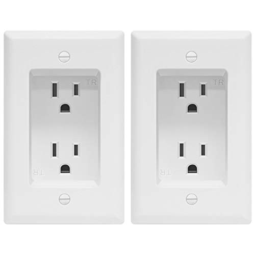 Product Cover TOPGREENER Recessed Duplex Receptacle Outlet, Tamper-Resistant, Size 1-Gang 4.48