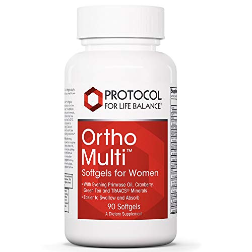 Product Cover Protocol For Life Balance - Ortho MultiTM Softgels for Women - with Evening Primrose Oil, Cranberry, Green Tea and TRAACS Minerals, Easier to Swallow and Absorb - 90 Softgels