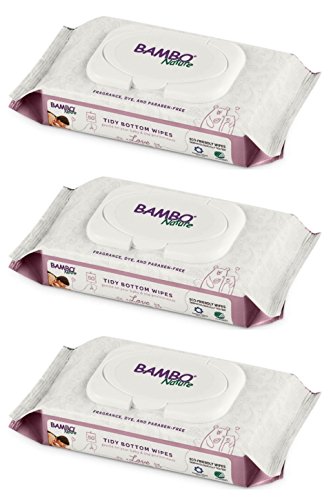 Product Cover Bambo Nature Tidy Bottoms Baby Wipes, 150 Sheets (3 Packs of 50)