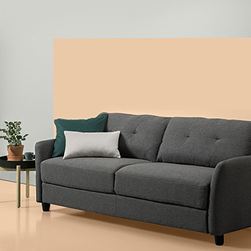 Product Cover Zinus Ricardo Contemporary Upholstered 78.4 inch Sofa / Living Room Couch, Dark Grey