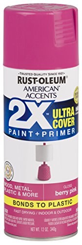 Product Cover Rust-Oleum 327876 American Accents Spray Paint, 12 oz, Gloss Berry Pink