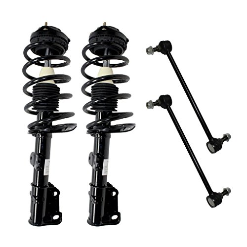 Product Cover Detroit Axle - Front - Both (2) Front Complete Strut & Spring Assembly with (2) Sway Bar End Links - Front - NOT FOR NIVOMAT SUSPENSION For - 2008-2018 Chrysler Town & Country& Dodge Grand Caravan