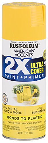 Product Cover Rust-Oleum 327880-6 PK American Accents Spray Paint, Gloss Sun Yellow
