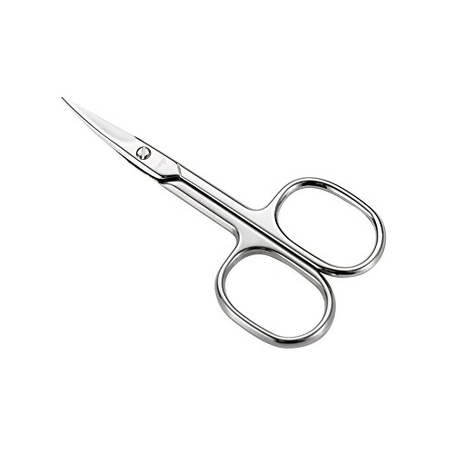 Product Cover LIVINGO Premium Manicure Scissors Multi-purpose Stainless Steel Cuticle Pedicure Beauty Grooming Kit for Nail, Eyebrow, Eyelash, Dry Skin Curved Blade 3.5 inch