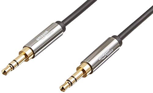 Product Cover AmazonBasics 3.5 mm Male to Male Stereo Audio Aux Cable, 4 Feet, 1.2 Meters, 2-Pack