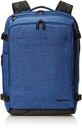 Product Cover AmazonBasics Slim Carry On Laptop Travel Weekender Backpack - Blue